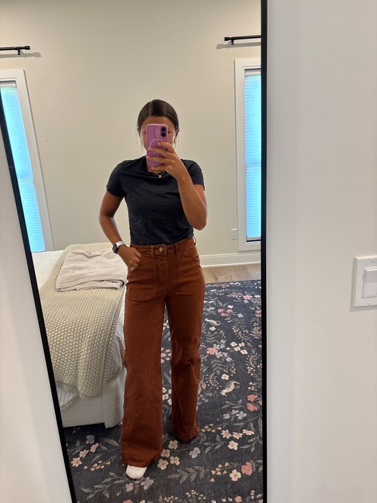 Marine Layer Pants - Marine Layer Bridget Twill Flare Pants